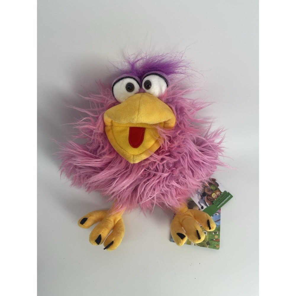 Living Puppets Cheeks LP698 Pink Chicken Bird Hand Puppet Plush w/ Tag